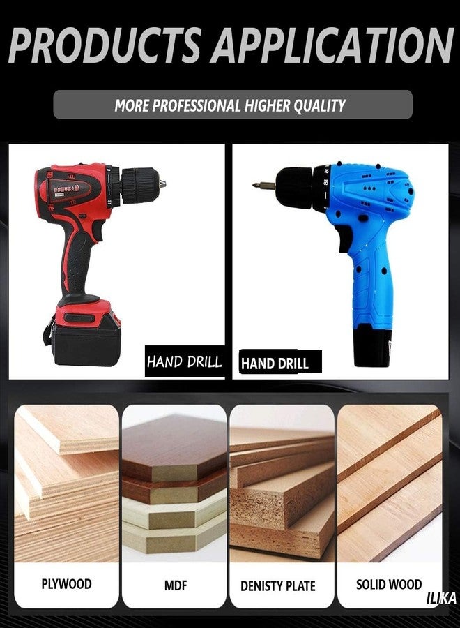 ILIKA Adjustable Hole Saw 1-3/16" - 4-3/4" Drywall Cutter 30-120mm Wood Adjustable for Woodworking Twist Hole DIY Tools Hole Saw Drill Bit Tool - Image 4
